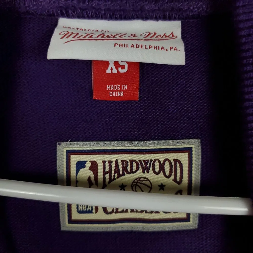 LA Lakers Mitchell & Ness NBA XS XSmall Knit‎ Sweater Purple Gold White New